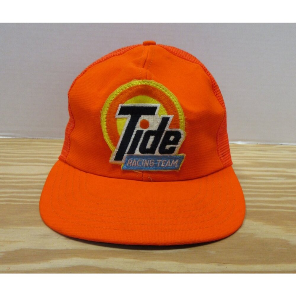 VINTAGE Tide Racing Team Hat Cap Snap Back Trucker NASCAR Eagle Ridge